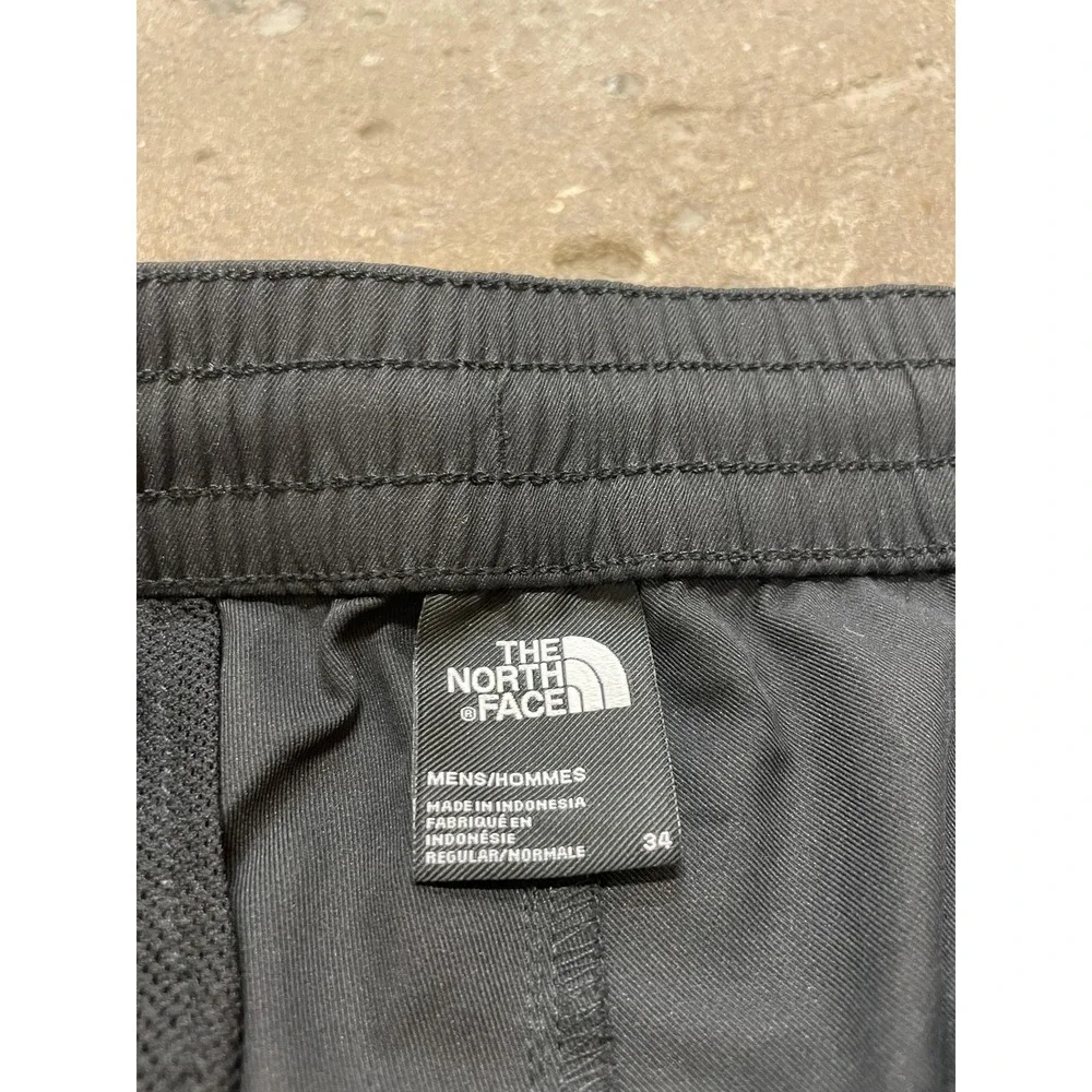 The North Face Pants Mens 34 Black‎ Softshell Hiking Elastic Waist Zip Fly Trail